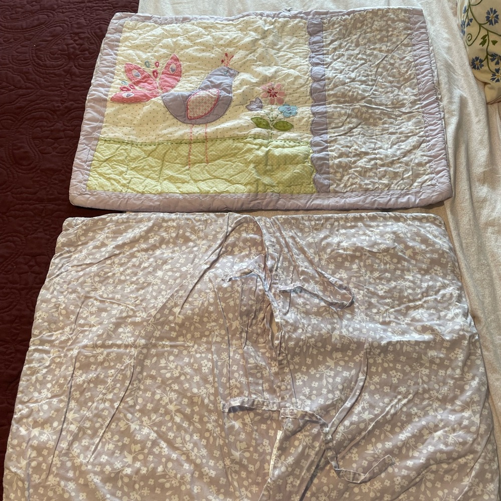 Pottery Barn Kids Brannan Birds Flower Pillow Sham. 2 shams.